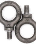 Heavy Duty Lifting Eyebolts Set Of 2 3/8-16 Thread Eye Bolts With 5/8 Inch Reach Forged Quenched And Tempered Carbon Steel 1035 ISO 9001 Certified