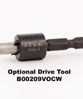 Optional drive tool for Threaded Insert For Metal 12L14 Carbon Steel 5/16-18 Internal Threads And 1/2-13 External Threads by E Z LOK