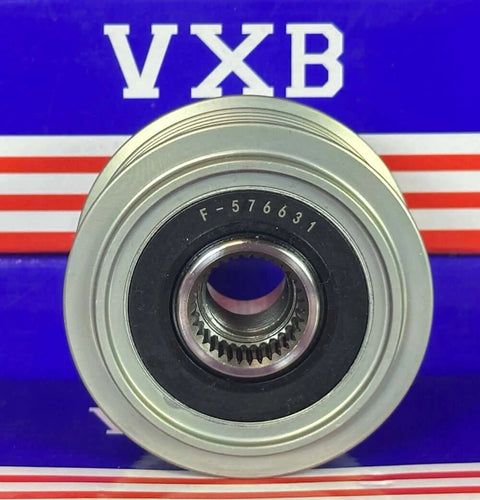 F-576631 Alternator Freewheel Clutch for Hyundai vehicles front view showing gear teeth