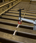 Heavy Duty 12 Inch Bar Clamp Set Four Pack Drop Forged Steel F Clamps With 600 Lb Load Capacity And 3-5/32 Inch Throat On Welding Table