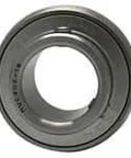 Front view of MUC210 50mm Stainless Steel Wide Single Set-Screw Ball Bearing Insert for Heavy Duty Washdown Applications.