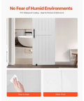 Sliding Barn Door Kit With Hardware 30 By 84 Inch MDF Panel Water Resistant PVC Coating Easy To Install Quiet And Smooth Sliding H