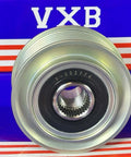 F-232774 Overrunning Alternator Pulley for Hyundai front view with VXB packaging in background