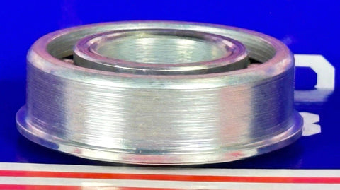 Side view of F2452 Flanged Bearing - Full Complement - 3/4" x 1-5/8" x 9/16" inch, showing flanged design and metallic finish