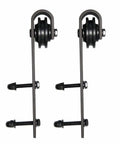 Barn Bypass Doors 36 By 84 With 6.6 Foot Hardware, heavy duty black sliding door hardware kit
