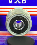 F-567535 Alternator Clutch Pulley Hyundai Santa Fe Sport L4 2.4L 13-14 on colored background with protective cap