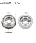 Flanged Ball Bearing F685ZZ 5mmx11mmx5mm Double Shielded Chrome Steel Deep Groove Bearing for precision machinery