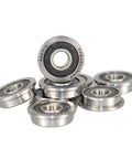 F695-2RS Flanged Ball Bearing ABEC-9 5x13x4mm Double Rubber Sealed Chrome Steel, pack of 10, suitable for high-speed motors and 3D printers.