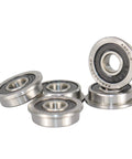 F695-2RS Flanged Ball Bearing ABEC-9 5x13x4mm Double Rubber Sealed Chrome Steel GCr15, pack of 10 for motors and robotics