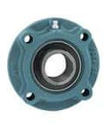 UCFCS211 Piloted Flange Cartridge 55 mm I.D. Set Screw Ball Bearing, Cast Iron Housing, Contact Seal with Slinger, 1/8-27 NPT Grease Fitting