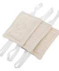 Rectangular fabric pouches with straps, designed as part of the Nine Piece Door Slam Stopper No Drill Silencers For Doors Heavy Duty Closers.