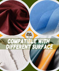 Sticky Double Sided Fabric Tape For Clothes And Leather Quick Hemming And Alterations No Sew Or Ironing Needed shown with fabric