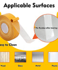 Double Sided Fabric Tape Heavy Duty Mounting Tape For Clothes Carpet Arts And More 0.79 Inch Wide By 66 Feet Long