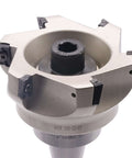 Face End Mill Arbor Set With 100 Mm Cutting Diameter 6 Flute Pro Grade CNC Shell Cutter R8 7 16 20 Thread Shank 32 Mm Bore