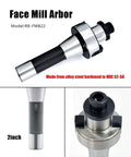 2 Inch Face Mill Arbor With BAP400R 50 22 4T Holder And 50mm Face Milling Shell Cutter includes APMT1604PDER inserts