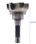 Face End Mill Arbor Set With 100 Mm Cutting Diameter 6 Flute Pro Grade CNC Shell Cutter R8 7 16 20 Thread Shank 32 Mm Bore