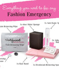 Style Emergency Kit On The Go Wardrobe Savior 14 Piece Set with fashion tape, deodorant remover sponge, lint sheets, sewing tools