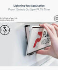 Heavy Duty Double Sided Gray Foam Tape Half Inch By Eighteen Feet Great For Mounting Banners Posters Alarms Windows Shades Trims And Other Home Office Or Industrial Projects used to mount sign to wall