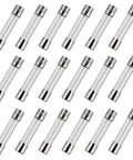 Six By Thirty Millimeter 6x30mm Fast Blow Glass Fuses 15 Amp 250 Volt F15AL250V 0.24 By 1.18 Inch Pack Of 18 arranged in rows