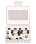 Fast Blow Glass Fuses 5x20 Mm 5A 125V Pack Of 10 In Durable Plastic Storage Case