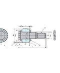 Detailed diagram of FCLS-200 NBK Flexible Flanged Shaft Coupling Made in Japan showing dimensions and components.