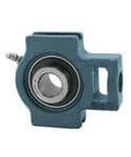 Front view of UCX17 52 Three And One Quarter Inch Medium Set Screw Take Up Bearing Housing With Cast Iron Body Wide Inner Ring Ball Bearing Insert