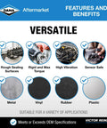 Reinzosil RTV Silicone Sealant Tube, 70 Ml, Universal Automotive Gasket Maker, High Temperature Resistant, Oil And Fluids Resistant, -58°F To 482°F, Briefly Up To 608°F features including rough sealing, rigid torque, and vibration resistance