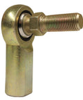 Female Stud Rod End Nylon PTFE Right Hand Thread 1/2-20, carbon steel body, side view
