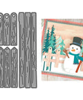 Top Shelf Long Fence Metal Cutting Dies Set For Card Making And Scrapbooking Includes Embossing Dies Die Cuts Stencils And Handy Storage Pockets Compatible With Most Die Cutting Machines Perfect For Quick Projects