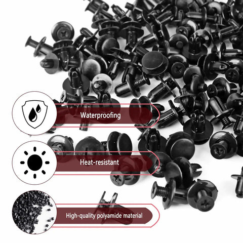 Ultimate 120Pcs Fender Liner Push Type Retainer Clip Fastener Kit For Hyundai And Kia Waterproof Heat-resistant Polyamide