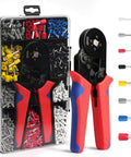 Ferrules Crimping Tool Kit With 1700 PCS Assorted Wire Ferrules Self Adjusting Ratchet Crimper For AWG 23-7 0.25-10mm2