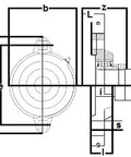 FHFX206-19 Bearing Flange Ductile 2 Bolt 1 3/16 Inch - VXB Ball Bearings