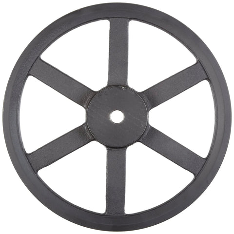 Top view of FHP V Belt Sheave 3/4 Bore 1 Groove For 3L 4L Belt Section Gray Cast Iron Class 30, showing wheel structure.