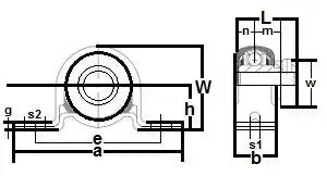 FHPRZ204-20mm-IL Pillow Block Rubber Cushioned Pressed 20mm Bearing - Buy Bearings online - Fast US Shipping