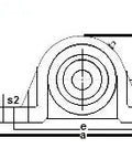 FHSP203-11 Pillow Block Standard Shaft Height 11/16 Bearing - Buy Bearings online - Fast US Shipping