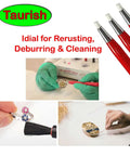 Fiberglass Scratch Brush Pen 3 Pack Jewelry Watch Coin Cleaning Electronic Applications Rust and Corrosion Removal in use