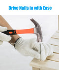 Two Piece Hammer Set With An 8 Oz Mini Stubby Claw Hammer And A 16 Oz Fiberglass General Purpose Claw Hammer Soft Non Slip Handle