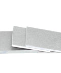 Fiberglass Board Insulation Pad For Plastic Molds, 12mm By 100mm By 200mm, gray texture, stack view, non-metallic tooling board.
