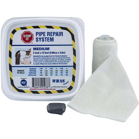 Fast Fix Pipe Repair Tape Kit Industrial Grade Fiberglass Wrap With Water Activated Urethane Resin 400 Psi, packaging view