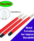 Red fiberglass scratch brush pen 3 pack with metal ferrules for jewelry watch coin cleaning and electronic applications rust corrosion removal