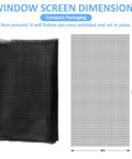 Compact packaging of 48 X 102 Inch Fiberglass Window Screen Mesh for Windows and Doors Replacement Screen Door Mesh Patio Screen Mesh in Black Durable UV Protected Outdoor Screen