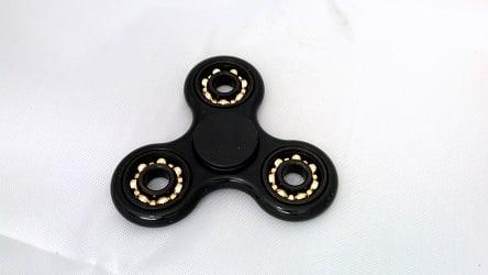 Small Black Aluminum Dual Fidget Hand Spinner Toy 42Q – VXB Ball Bearings