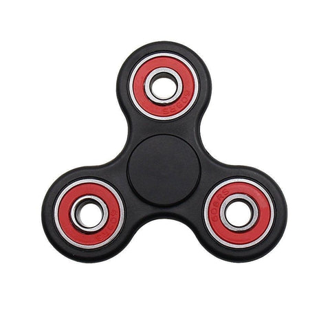 Fidget Hand Spinner Toy with Center Ceramic Bearing, 3 outer red Bearings 42Q - VXB Ball Bearings