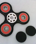 Fidget Hand Spinner Toy with Center Full Ceramic ZrO2 Bearing, 3 outer red Bearings 42Q - VXB Ball Bearings