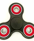 Fidget Hand Spinner Toy with Center Stainless Steel Shielded Bearing and red Outer Bearings 42Q - VXB Ball Bearings