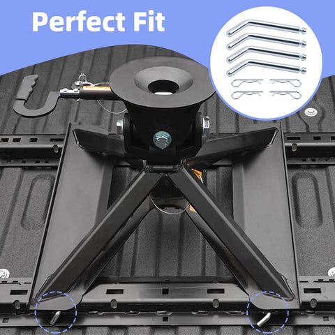 Replacement Pins And Clips For Fifth Wheel Hitches And Goosenecks With Fifth Wheel Rails Half Inch Size Universal Fit