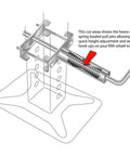Quick Release Pull Pin For Fifth Wheel Landing Gear No Fuss One Time Install Keeps Leg Drop Easy And Smooth Works With All Jack Types Durable Silver Finish Ideal Upgrade For RVs And Trailers Heavy Duty Landing Gear