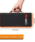 Portable carry case of Twenty Five Piece Metal File Set With T12 Drop Forged Alloy Steel For Woodworking Metalworking And Plastic