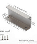 Dimensions of Finger Pull Cabinet Knob Aluminum Brushed Nickel 3.15 Inch Long Low Profile Drawer Pulls For Kitchen with screws