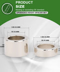 Finish Mower Spacer Kit Replaces 502120 84612 84613 C1015 Steel Chrome Spacer Dimensions